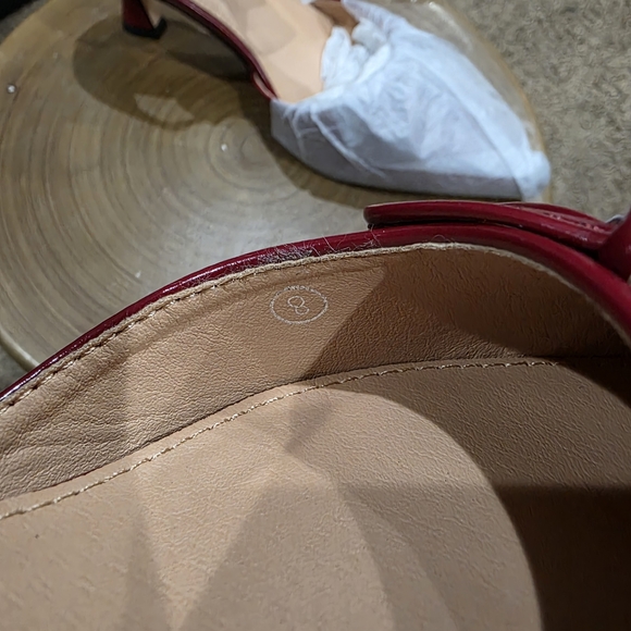 Chic Maroon Ankle Strap Heels - Picture 4 of 9